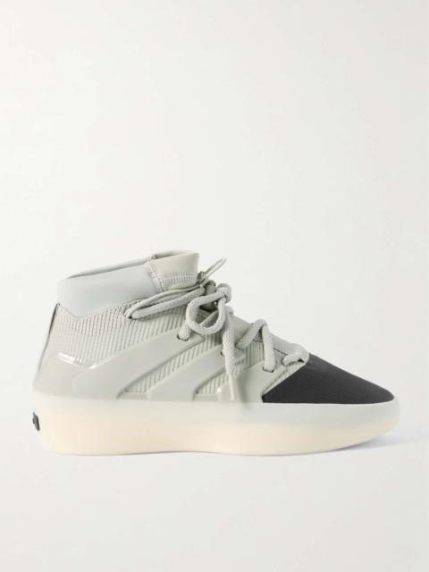 + Fear of God Athletics One Model Rubber and Scuba-Trimmed Stretch-Knit Sneakers