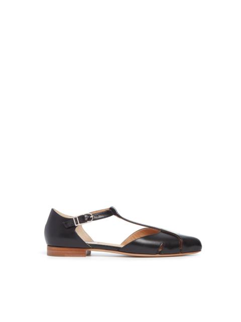 GABRIELA HEARST Harlow Ballerina Flat in Black Leather