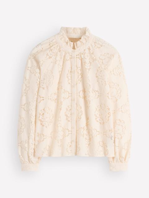 BODEN Erica Lace Top-Ivory