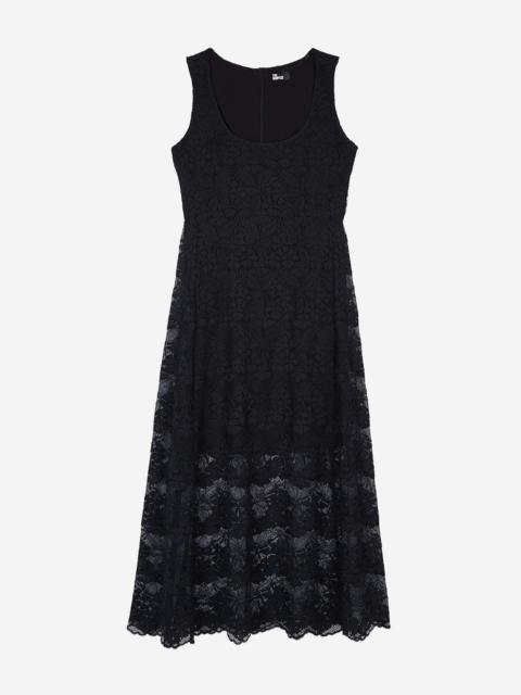 The Kooples BLACK LACE LONG DRESS