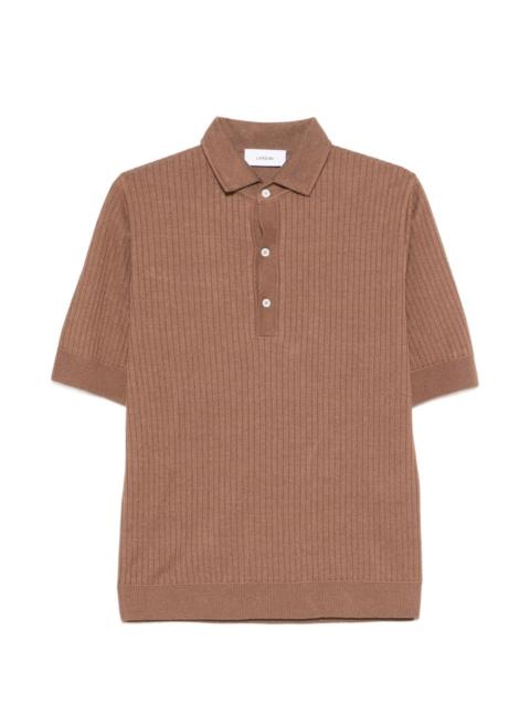 LARDINI ribbed polo shirt