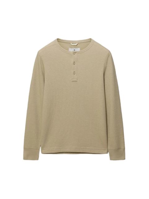 Reigning Champ Lightweight Waffle Standard Fit Henley Sand