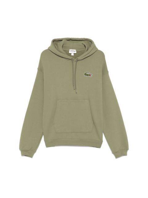 chenille logo-patch hoodie