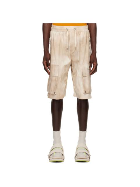 Balmain Beige Cargo Pocket Shorts