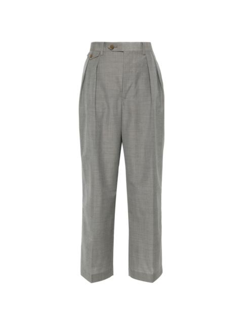 Tropical straight-leg trousers