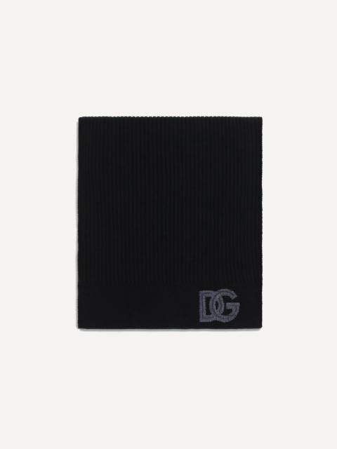 Dolce & Gabbana Ribbed virgin wool Scarf