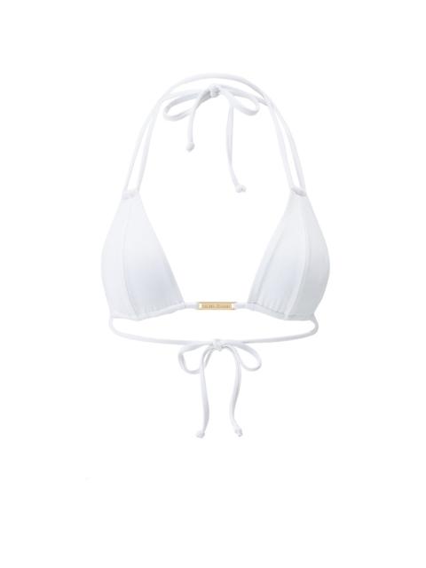 MELISSA ODABASH GIRONA WHITE BIKINI TOP