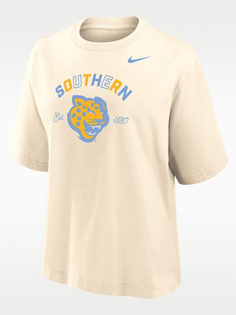 Nike Nike College (Southern University and A&M) Women's Boxy Cotton T-Shirt