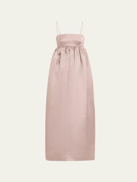 ADAM LIPPES Liet Open-Back Duchess Satin Dress