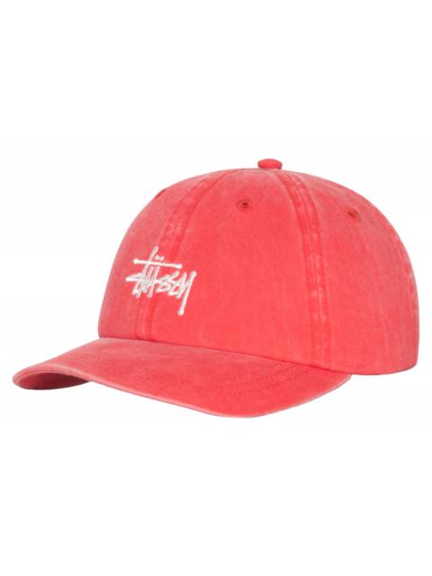 Stüssy Stussy Low Profile Basic Washed Strapback Raspberry