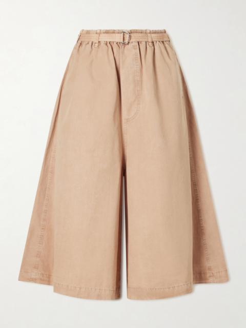 Marni Belted Cotton Wide-leg Pants