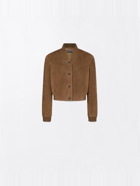 TOM FORD VELVET SUEDE RELAXED JACKET