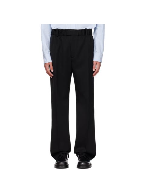 Black Elasticized Trousers