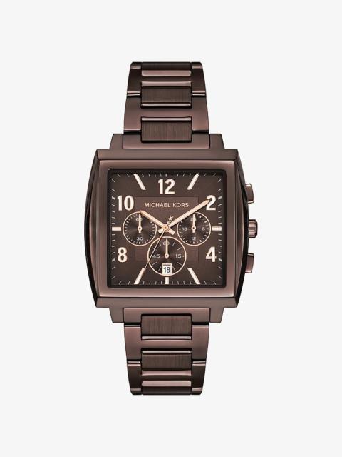 MICHAEL KORS Oversized Rhys Brown-Tone Watch