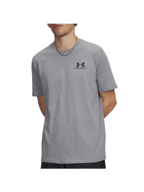 Under Armour Sportstyle Left Chest Short-Sleeve T-Shirt "Steel Light Heather / Black" 1326799 036