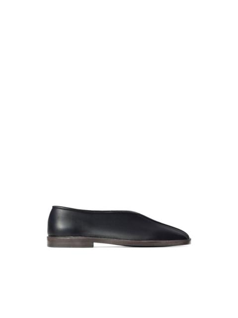 Lemaire square-toe leather loafers