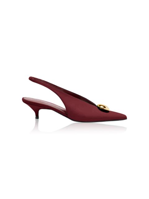 Proenza Schouler Dome Slash Slingbacks burgundy