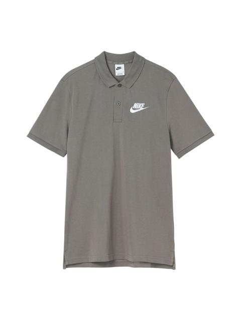Nike Men's Nike Pure Cotton Knit Breathable Athleisure Casual Sports Short Sleeve Khaki Polo Shirt DV9708