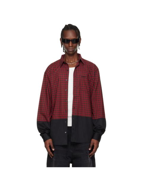 VETEMENTS Red Split Shirt