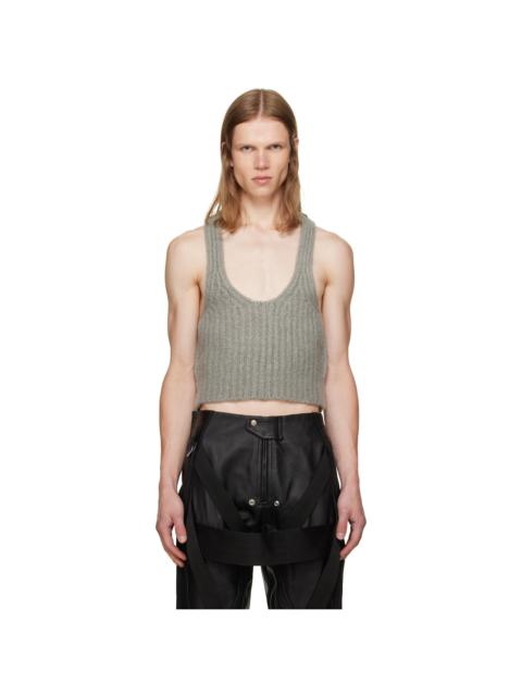 Rick Owens Gray Tower Knit Tank Top