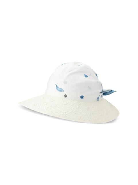 MAISON MICHEL floral-print fedora hat