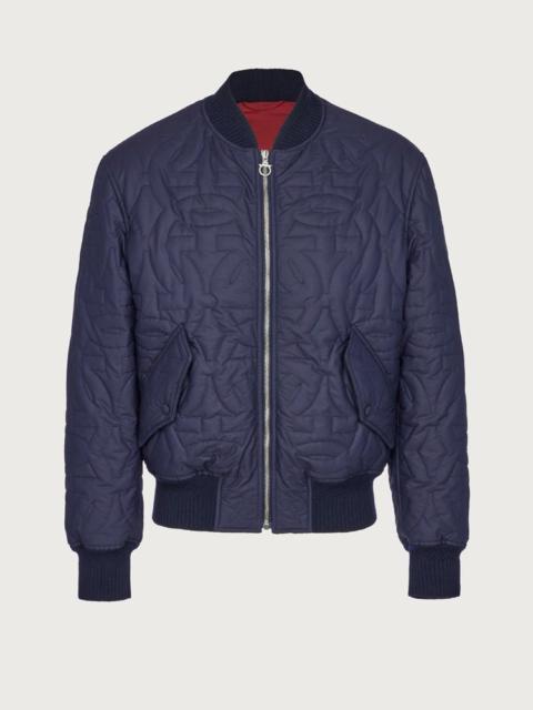 FERRAGAMO QUILTED GANCINI BLOUSON