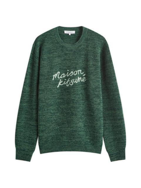 Maison Kitsuné Maison Kitsune Maison Kitsune Handwriting Comfort Jumper