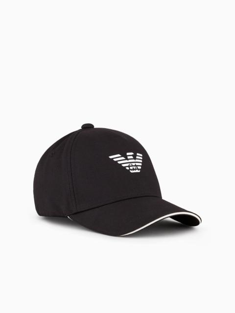 Eagle-print baseball cap