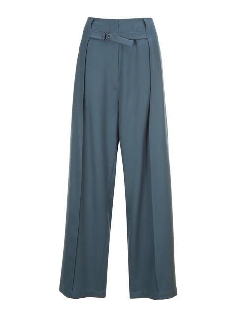 LE17SEPTEMBRE Middle Tight Belted Wool Pants - Blue