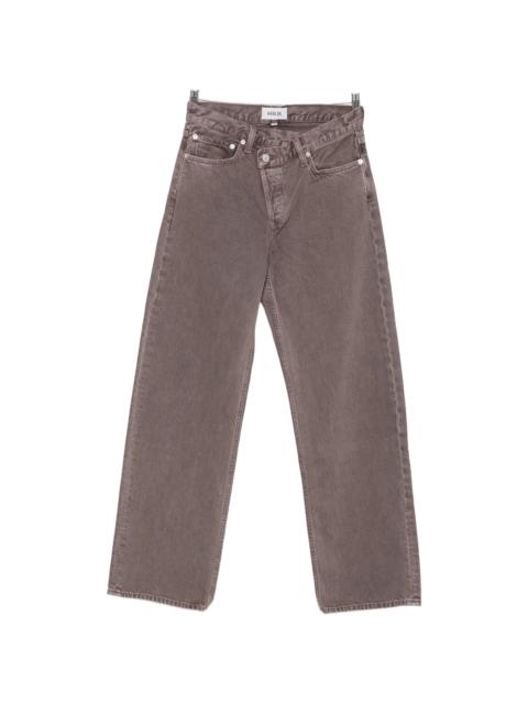 AGOLDE Agolde Criss-cross Straight-leg Jeans