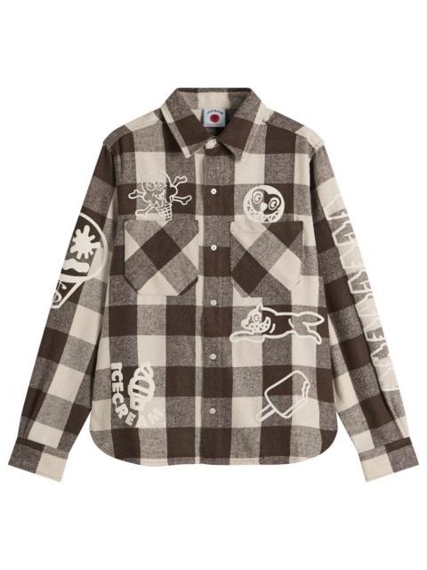 ICECREAM ICECREAM Multi Logo Check Ls Shirt