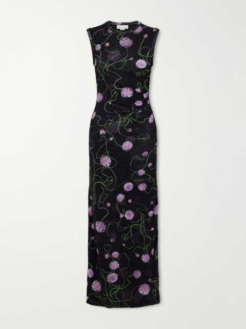 Stella McCartney Floral-print Knitted Midi Dress