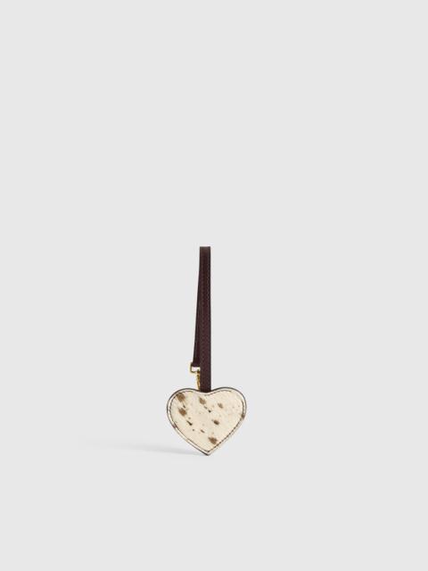 ATP ATELIER Venosta Mandorla/Walnut Printed Mini Cow/Leather Key chain