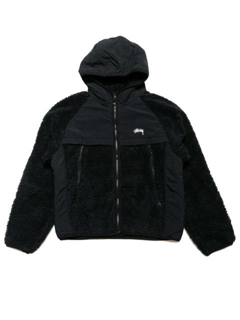 ★韓国の人気★【Stussy】★Rib Cage Zip Hoodie Black White★ Stussy Rib Cage Zip Hoodie Black/White Men's - SS24 - US