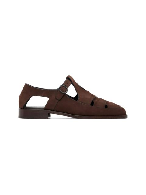 HEREU Brown Besso Nubuck Sandals