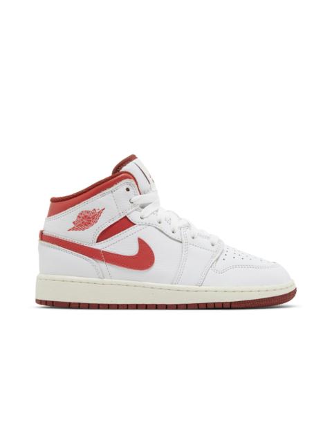 Jordan Air Jordan 1 Mid SE GS 'White Dune Red'