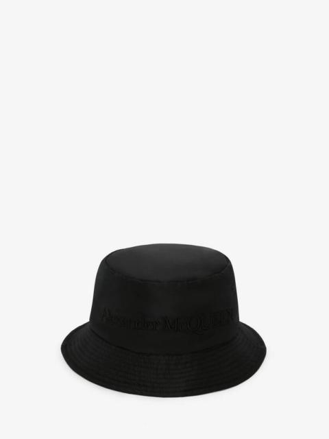 Alexander McQueen Women's Padded Bucket Hat in Black