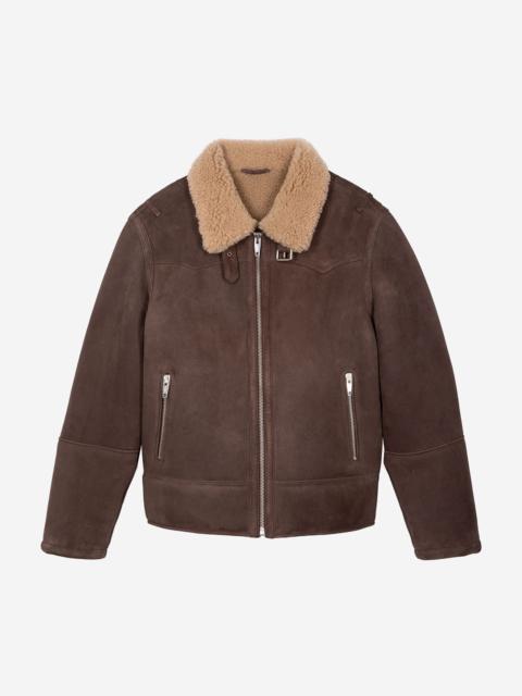 The Kooples BROWN WOOLLY SKIN