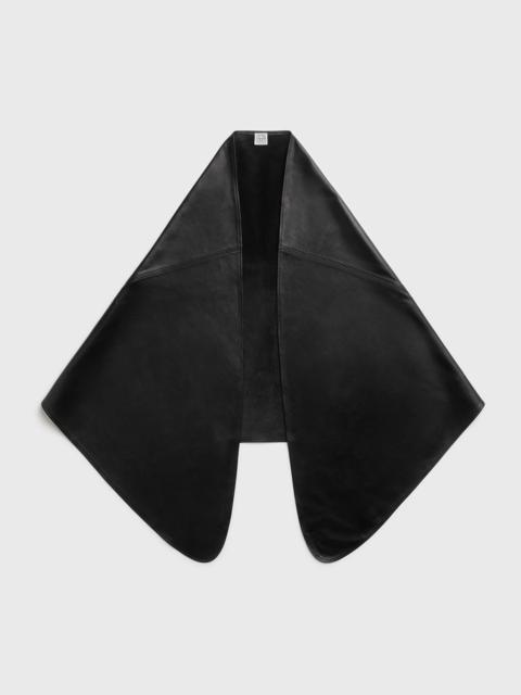 TOTEME Big leather scarf black