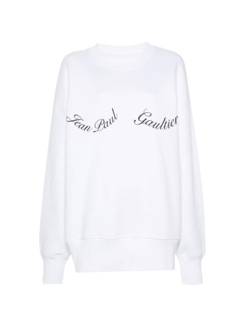 Jean Paul Gaultier logo-appliquÃ© cotton sweatshirt