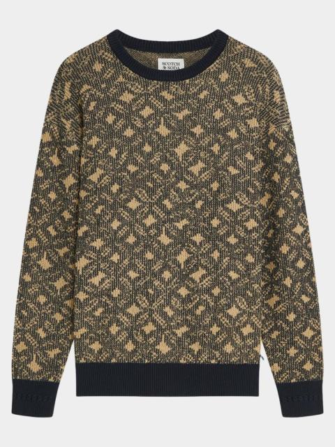 SCOTCH & SODA Men's Jacquard Wool Sweater