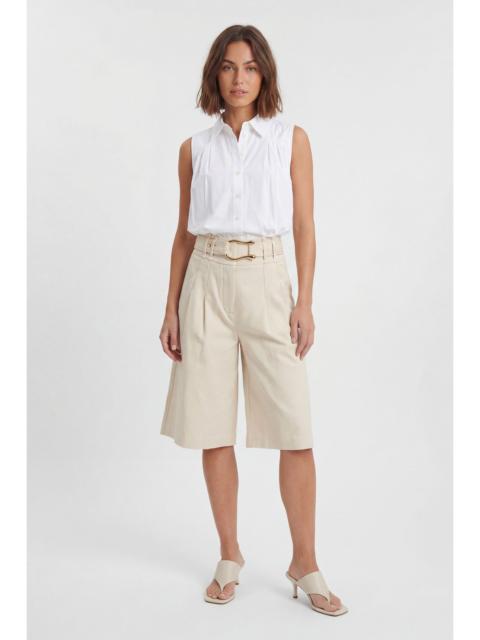 KAREN MILLEN Tailored Top Stitch Detail Bermuda Culotte