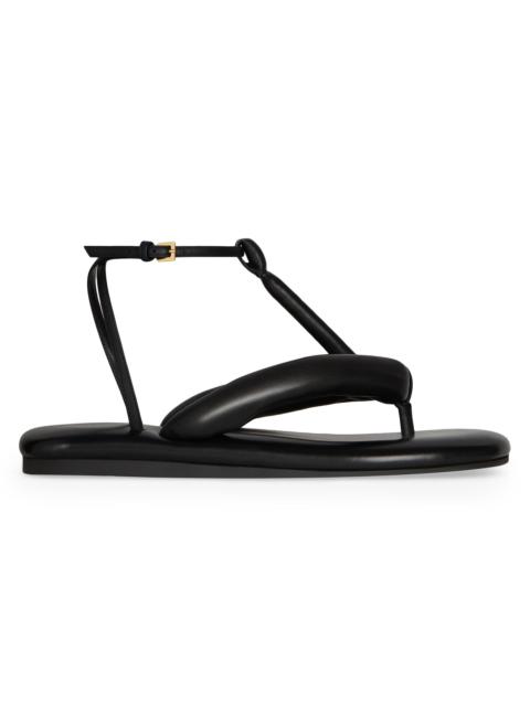 Givenchy Women's Boudoir Bicolor Thongs in Nappa Leather - Black