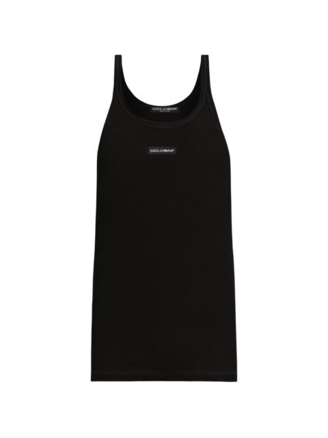 Dolce & Gabbana cotton tank top with print
