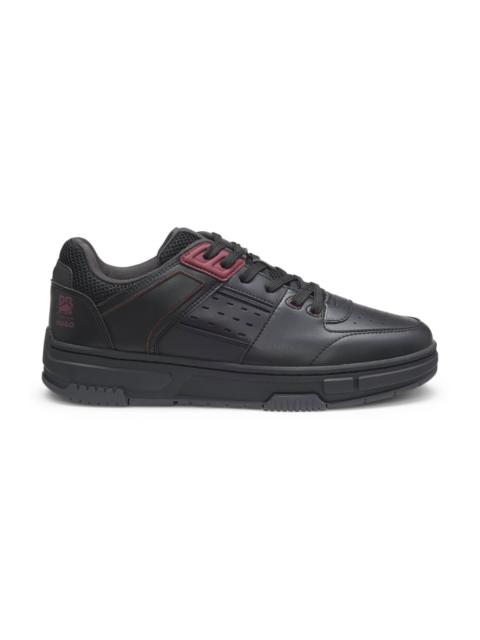 HUGO HUGO X RB TRAINERS WITH BULL-GRAPHIC LOGO AND PERFORATIONS