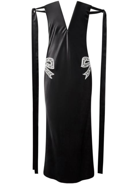 Alejandra Alonso Rojas tied-sleeve strapless dress