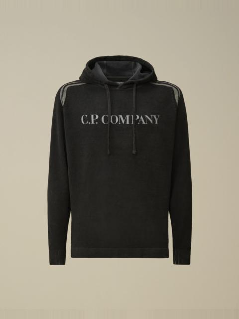 C.P. Company Cotton Chenille Double Dyed Hooded Sweater