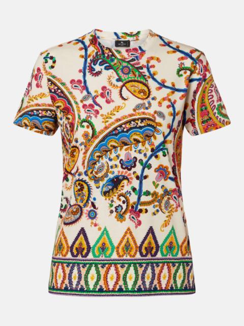 Paisley cotton T-shirt