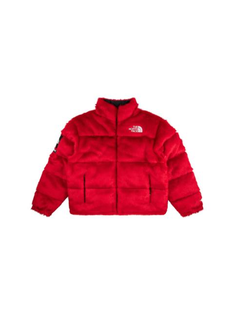 Supreme TNF faux-fur Nuptse jacket
