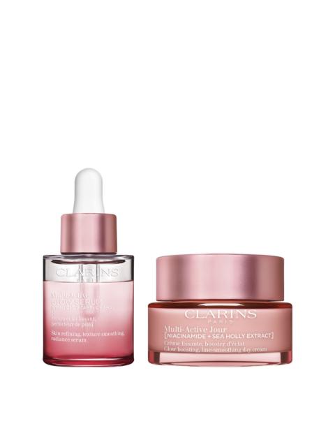 CLARINS Multi-Active Glow Duo - Multi-Active Glow Serum Vitamin C + AHA & Multi Active Day Moisturizer